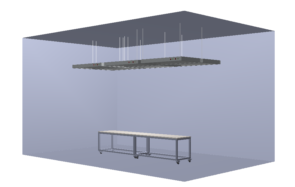 图 7 吊顶灯盘安装方案
